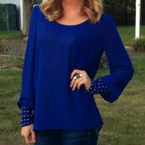 Navy blue blouse